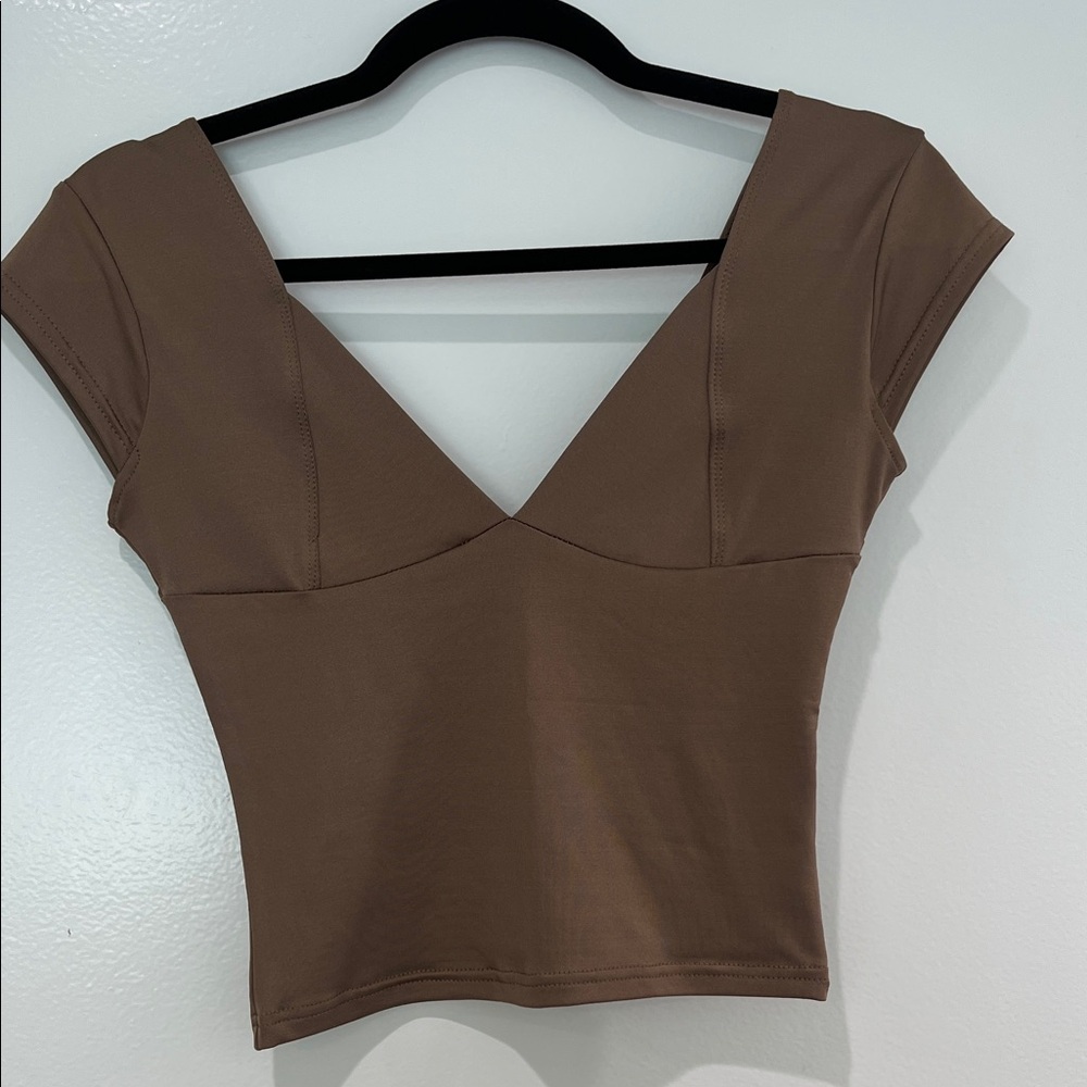 Brown/Taupe Women's Top